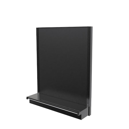 Lozier Gondola Wall Display Starter, Black 48W 60H 13D P463S-ST